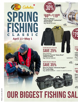 Cabela's - Spring Fishing Flyer Specials
